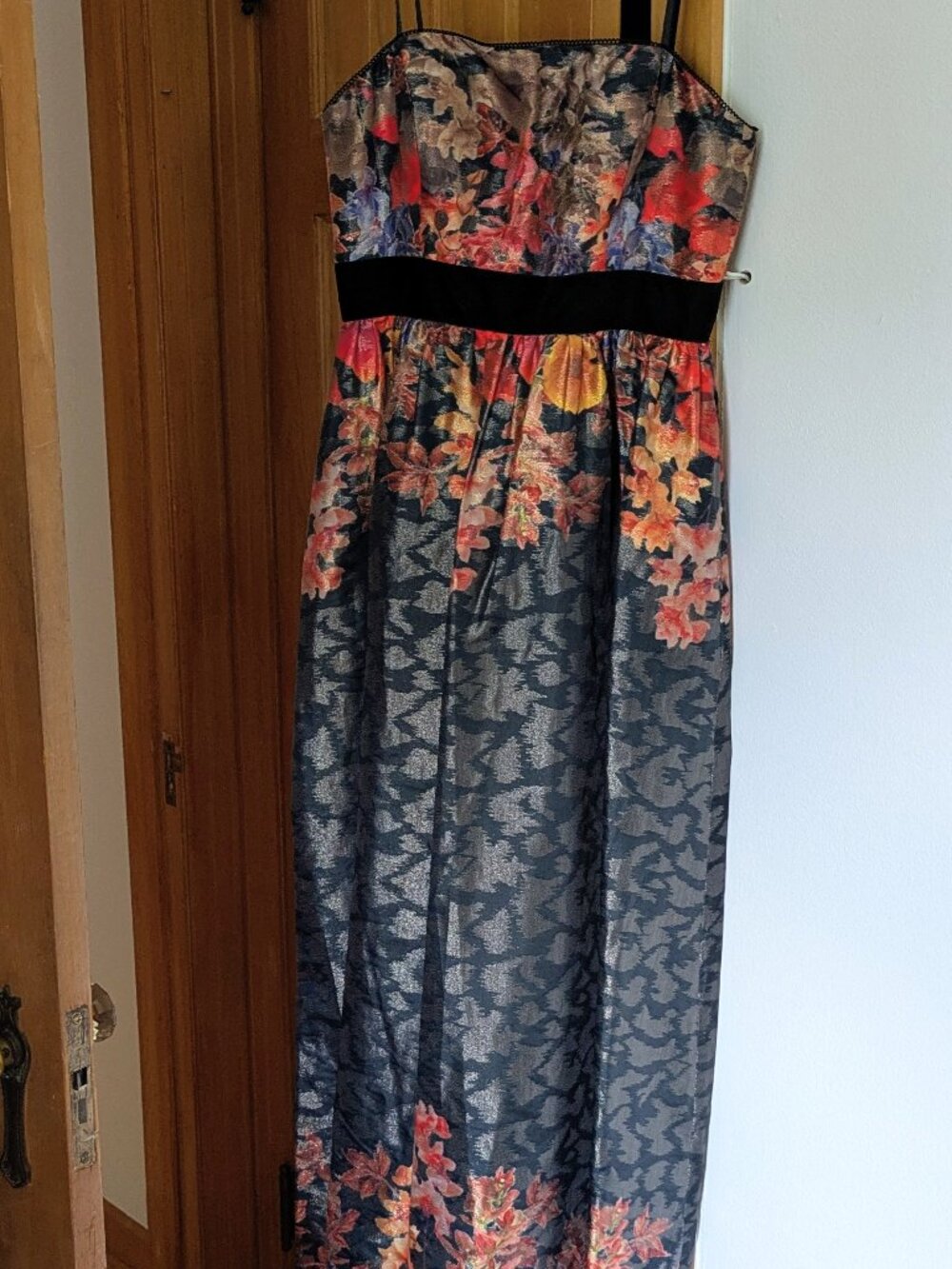 Sz 8 Formal Dress Adrianna Papell Multi Colored Sheen